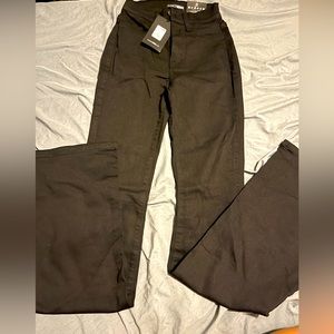 Black flare jeans